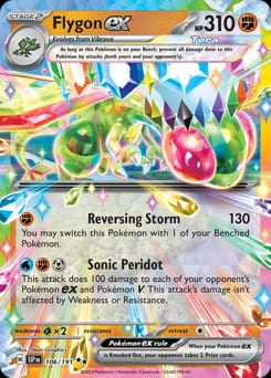 2024 Surging Sparks Flygon ex #106 card