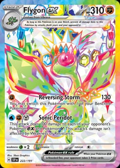 2024 Surging Sparks Flygon ex #222 card