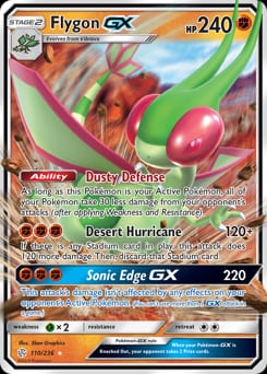 2019 Cosmic Eclipse Flygon-GX #110 card