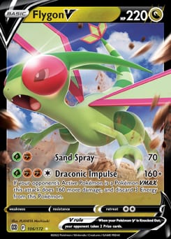 2022 Brilliant Stars Flygon V #106 card
