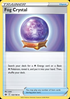 2021 Chilling Reign Fog Crystal #140 card