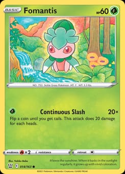 Battle Styles Fomantis #14 card