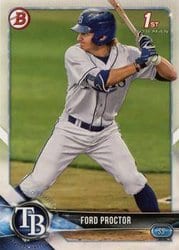 2018 Bowman Draft Base Set Ford Proctor #BD-105 card
