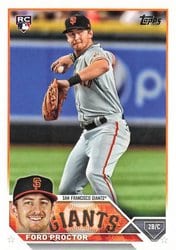 2023 Topps Base Set Ford Proctor #472 card