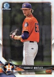 2018 Bowman Chrome Prospects Forrest Whitley #BCP147 card