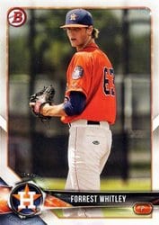2018 Bowman Prospects Forrest Whitley #BP147 card