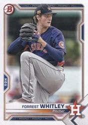 2021 Bowman Prospects Forrest Whitley #BP-9 card