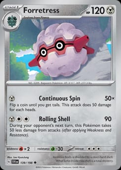 2023 Scarlet & Violet Forretress #139 card
