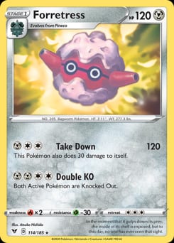 2020 Vivid Voltage Forretress #114 card