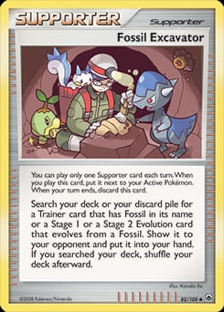 2008 Majestic Dawn Fossil Excavator #82 card