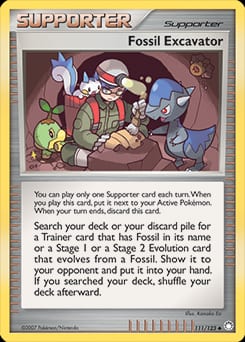 Mysterious Treasures Fossil Excavator #111 card
