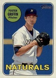 2018 Topps Heritage Minor League Base Set Foster Griffin #128 card