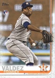 2019 Topps Base Set Framber Valdez #376 card