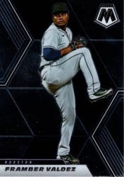 2021 Panini Mosaic Base Set Framber Valdez #83 card