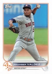 2022 Topps Mini Base Set Framber Valdez #261 card
