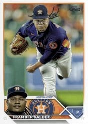 2023 Topps Base Set Framber Valdez #342 card