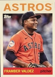 2025 Topps Archives Base Set Framber Valdez #49 card