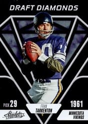 2023 Panini Absolute Draft Diamonds Fran Tarkenton #DD-17 card