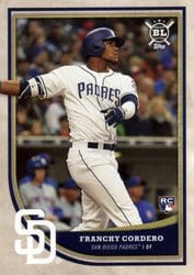 2018 Topps Big League Base Set Franchy Cordero #375 card