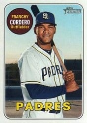 2018 Topps Heritage Base Set Franchy Cordero #503 card