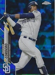 2020 Topps Chrome Update Sapphire Edition Base Set Franchy Cordero #U-226 card
