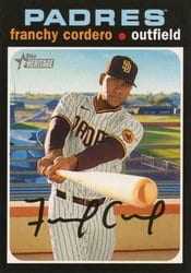 2020 Topps Heritage Base Set Franchy Cordero #584 card