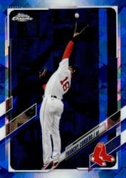 2021 Topps Chrome Update Sapphire Edition Base Set Franchy Cordero #US96 card