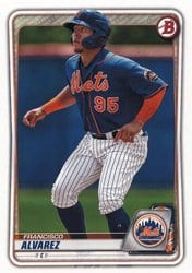 2020 Bowman Draft Base Set Francisco Alvarez #BD-143 card