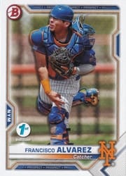2021 Bowman 1st Edition Base Set Francisco Alvarez #BP-53 card