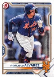 2021 Bowman Draft Base Set Francisco Alvarez #BD-112 card