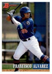 2021 Bowman Heritage Base Set Francisco Alvarez #143 card