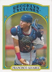 2021 Topps Heritage Minor League Base Set Francisco Alvarez #21 card