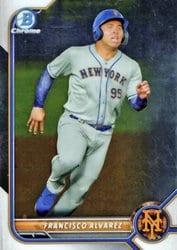 2022 Bowman Chrome Prospects Francisco Alvarez #BCP-53 card