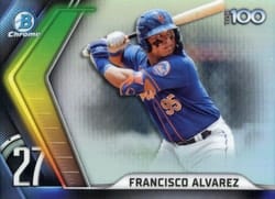 2022 Bowman Scouts' Top 100 Francisco Alvarez #BTP-27 card