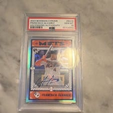 2023 Bowman Chrome Ascensions Autographs Francisco Álvarez #BA-10 card