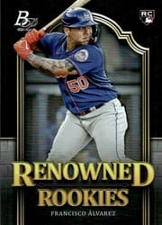 2023 Bowman Platinum Renowned Rookies Francisco Álvarez #RR-2 card