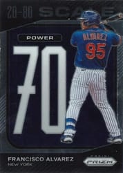 2023 Panini Prizm 20-80 Scale Francisco Alvarez #SC3 card