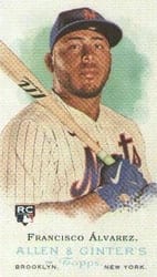 2023 Topps Allen & Ginter Mini Rookie Design Variations Francisco Álvarez #RDV-11 card
