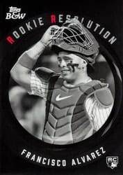 2023 Topps Black & White Rookie Resolution Francisco Alvarez #RR10 card