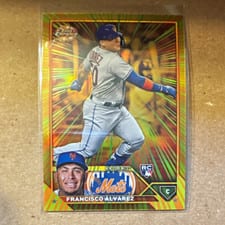 2023 Topps Chrome Radiating Rookies Francisco Álvarez #RR-7 card
