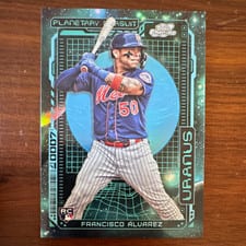 2023 Topps Cosmic Chrome Planetary Pursuit Uranus Francisco Álvarez #PPU-5 card