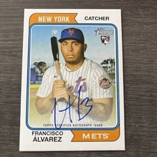 2023 Topps Heritage Real One Autographs Francisco Alvarez #ROA-FA card