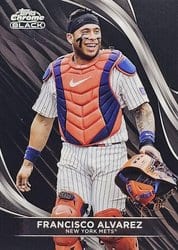 2024 Topps Chrome Black Base Set Francisco Alvarez #2 card