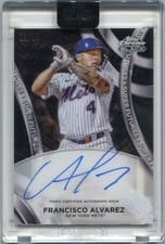 2024 Topps Chrome Black Super Futures Autographs Francisco Alvarez #SFA-FA card