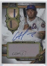 2024 Topps Triple Threads Future Phenoms Autographed Relics Francisco Alvarez #FPAR-FA card