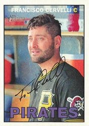2016 Topps Heritage Base Set Francisco Cervelli #41 card