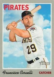 2019 Topps Heritage Base Set Francisco Cervelli #94 card