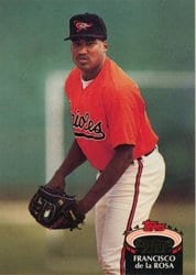 1992 Stadium Club Base Set Francisco de la Rosa #61 card