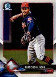 2018 Bowman Chrome Base Set Francisco Lindor #31 card