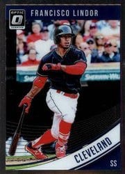 2018 Donruss Optic Base Set Francisco Lindor #123 card